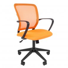 Кресло CHAIRMAN 698 пластик чёрный ткань оранжевая