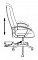 Кресло Бюрократ CH-808LT B для руководителя ткань серая