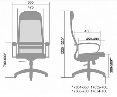 Кресло SU-B-10/подл.130/осн.003 (Черный)