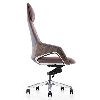 Кресло для руководителя RIVA натуральная кожа коричневая