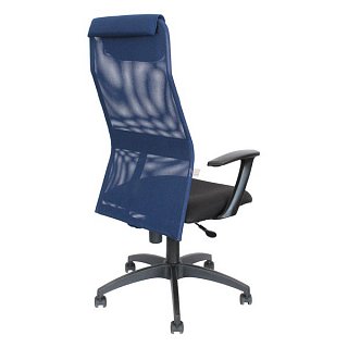 Кресло офисное Sti-Kr-KB8 черный, сетка синяя