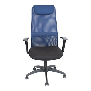 Кресло офисное Sti-Kr-KB8 черный, сетка синяя