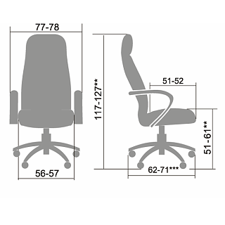 Кресло офисное Metta LК-15 Ch NewLeather