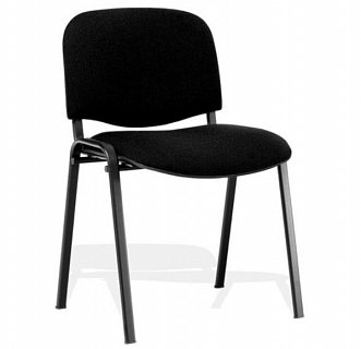 Офисный стул Изо каркас чёрный кожзам